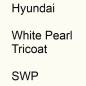 Preview: Hyundai, White Pearl Tricoat, SWP.